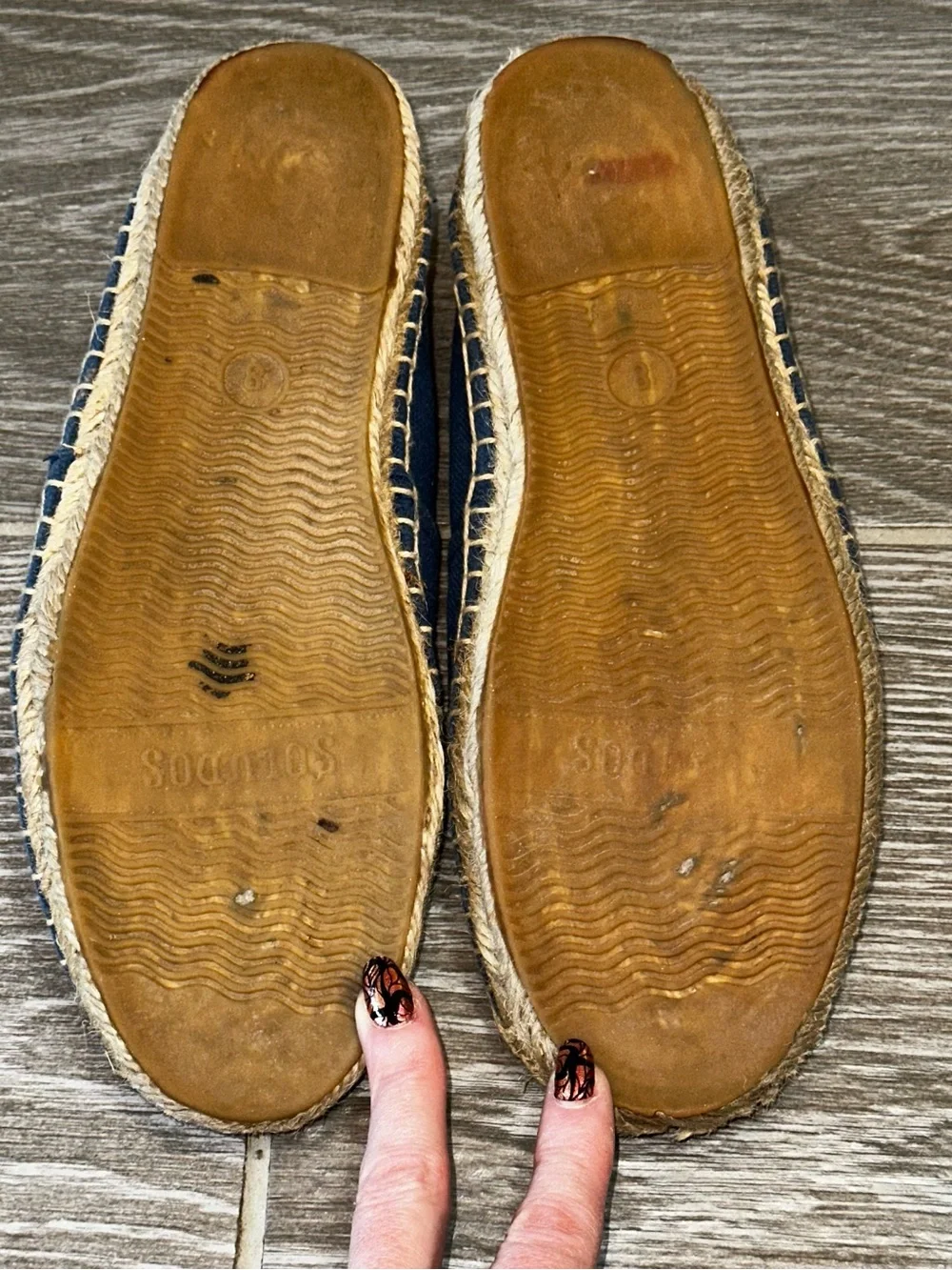 Soludos Navy Canvas Slip-On Espadrilles